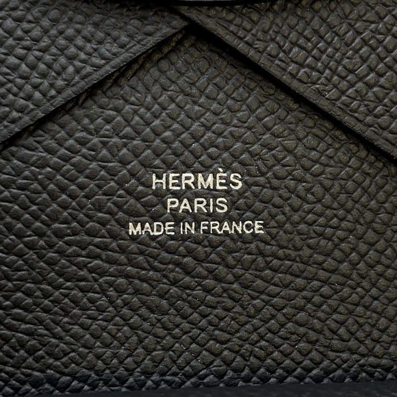 Hermes Calvi Duo Epson Coin Case Black - Picture 6 of 7
